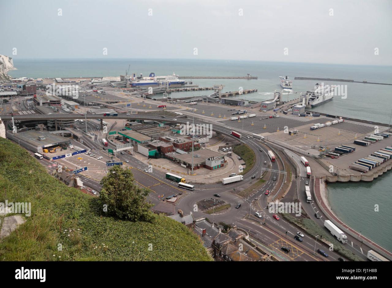 Dover aerial port alamy stock horizontal